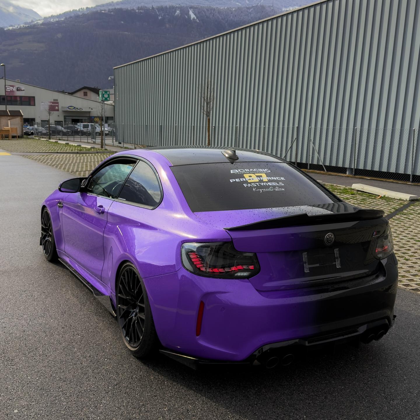 ALUKOVINYL Black to Purple Gradient Custom Car Wraps review 2