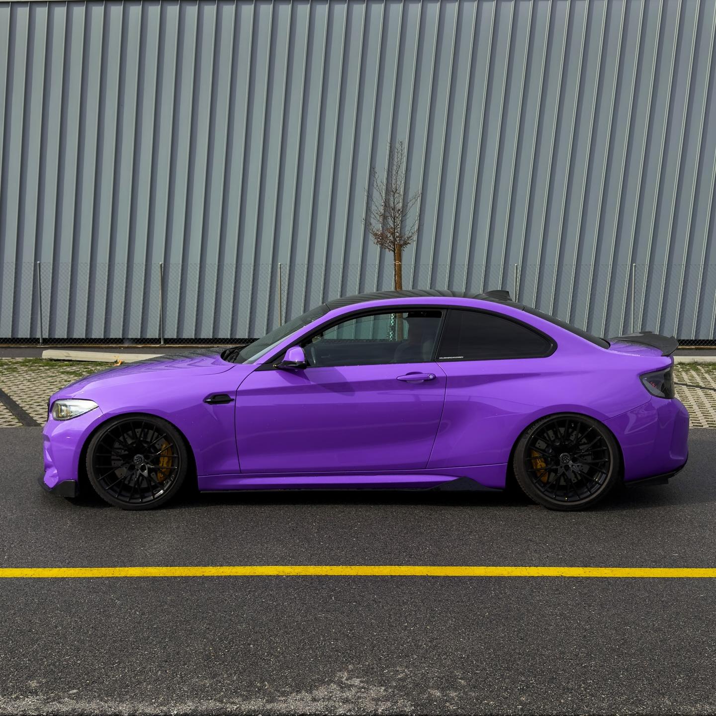ALUKOVINYL Black to Purple Gradient Custom Car Wraps review 3