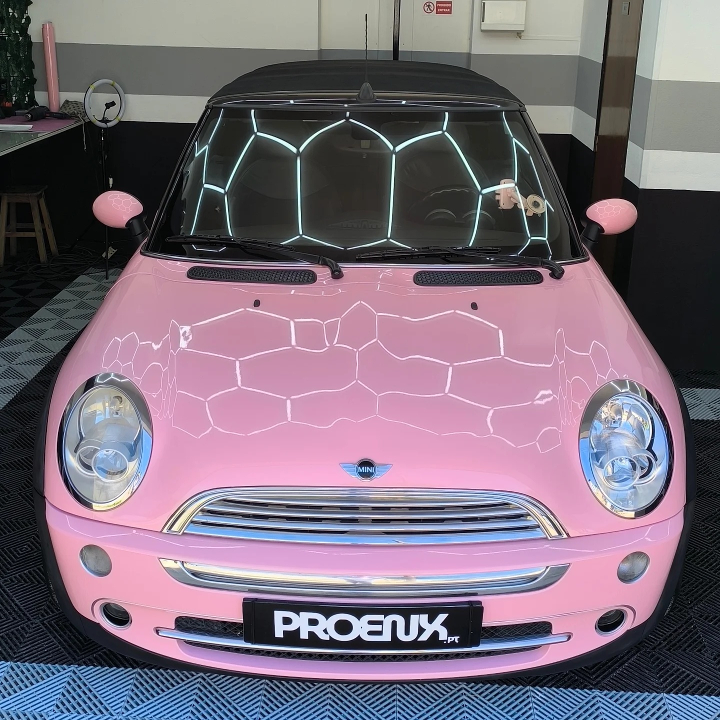 Gloss Crystal Peach Pink Car Vinyl Wrap PET review 2