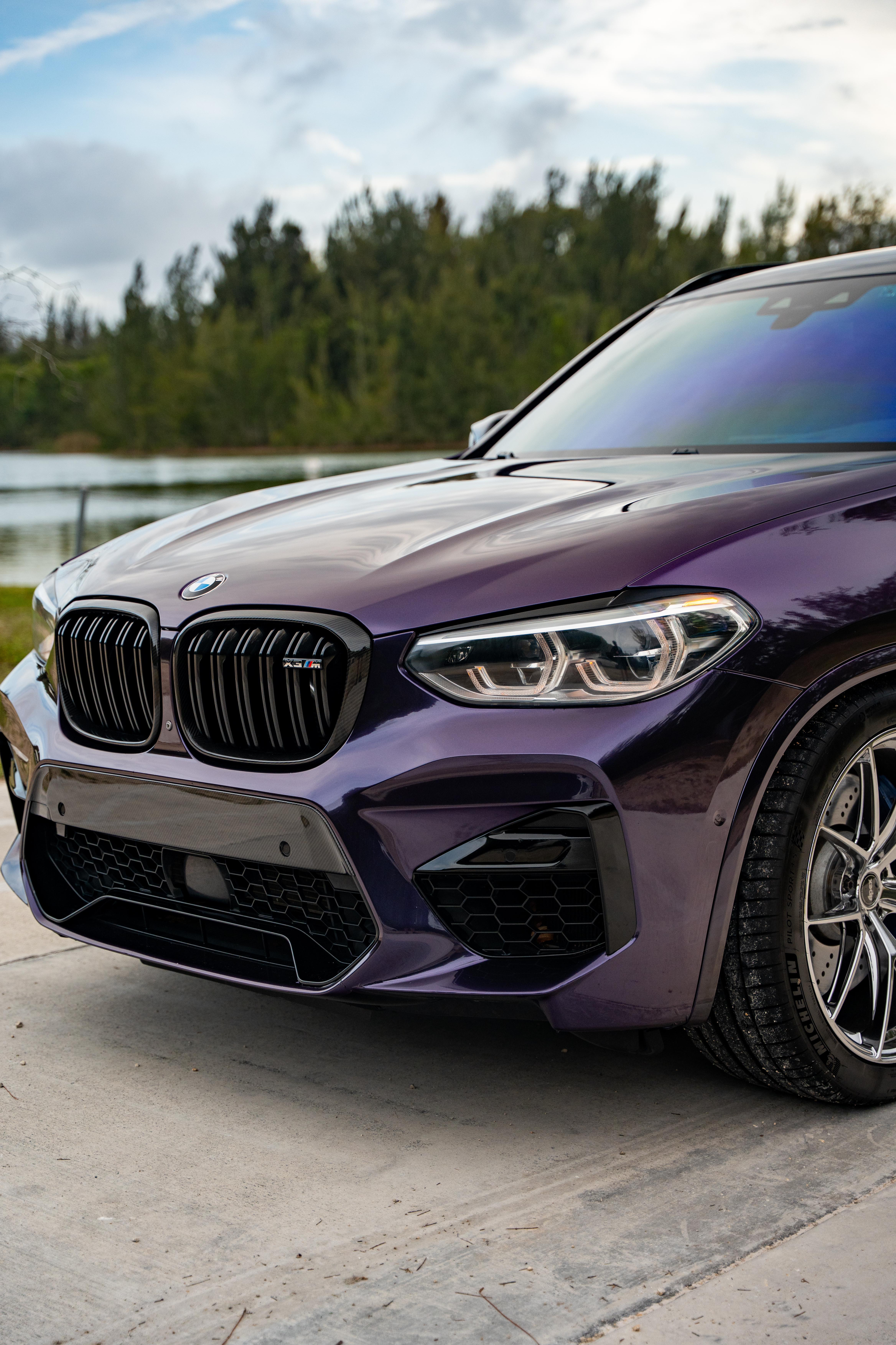 Gloss Metallic Galaxy Purple Car Vinyl Wrap PET review 2