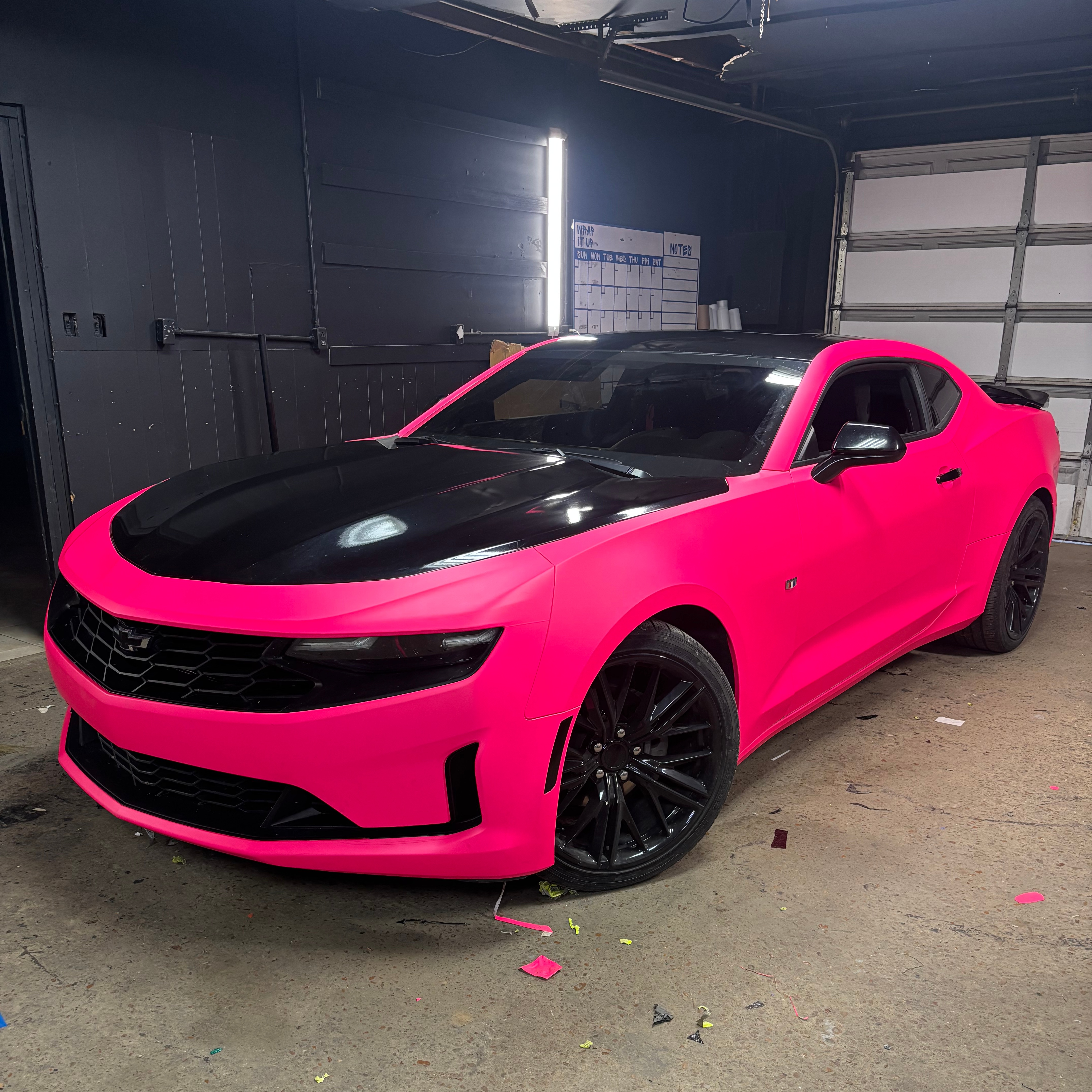 Ultimate Flat Fluorescent Pink Car Vinyl Wrap PET review Alondra Jimenez 00