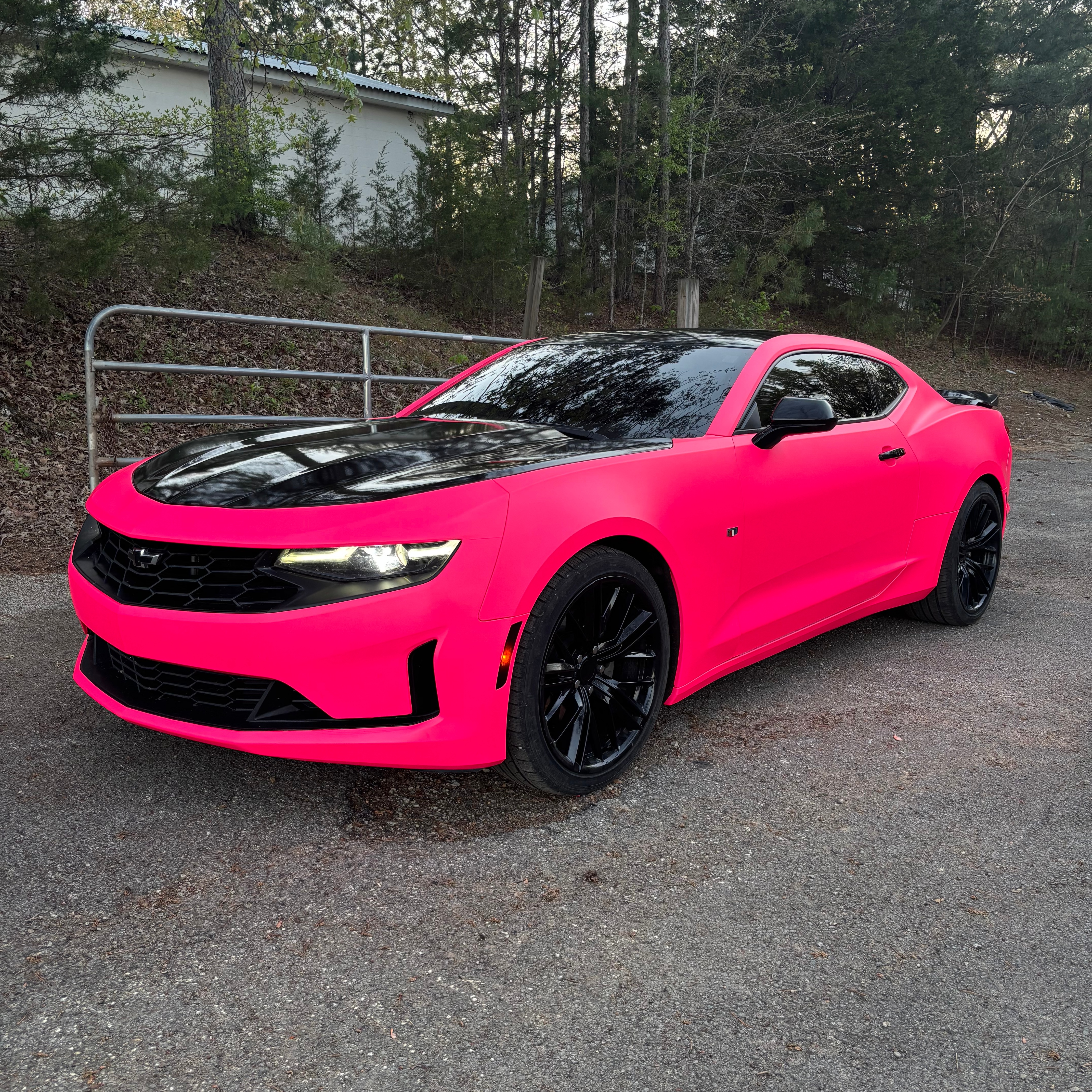 Ultimate Flat Fluorescent Pink Car Vinyl Wrap PET review Alondra Jimenez 01
