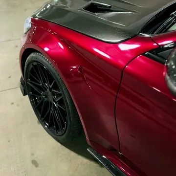 Gloss Metallic Rubellite Purple Car Vinyl Wrap PET  reviewed by