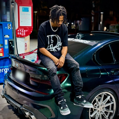 Gloss Metallic Chameleon Diamond Purple Green Car Vinyl Wrap PET reviewed by