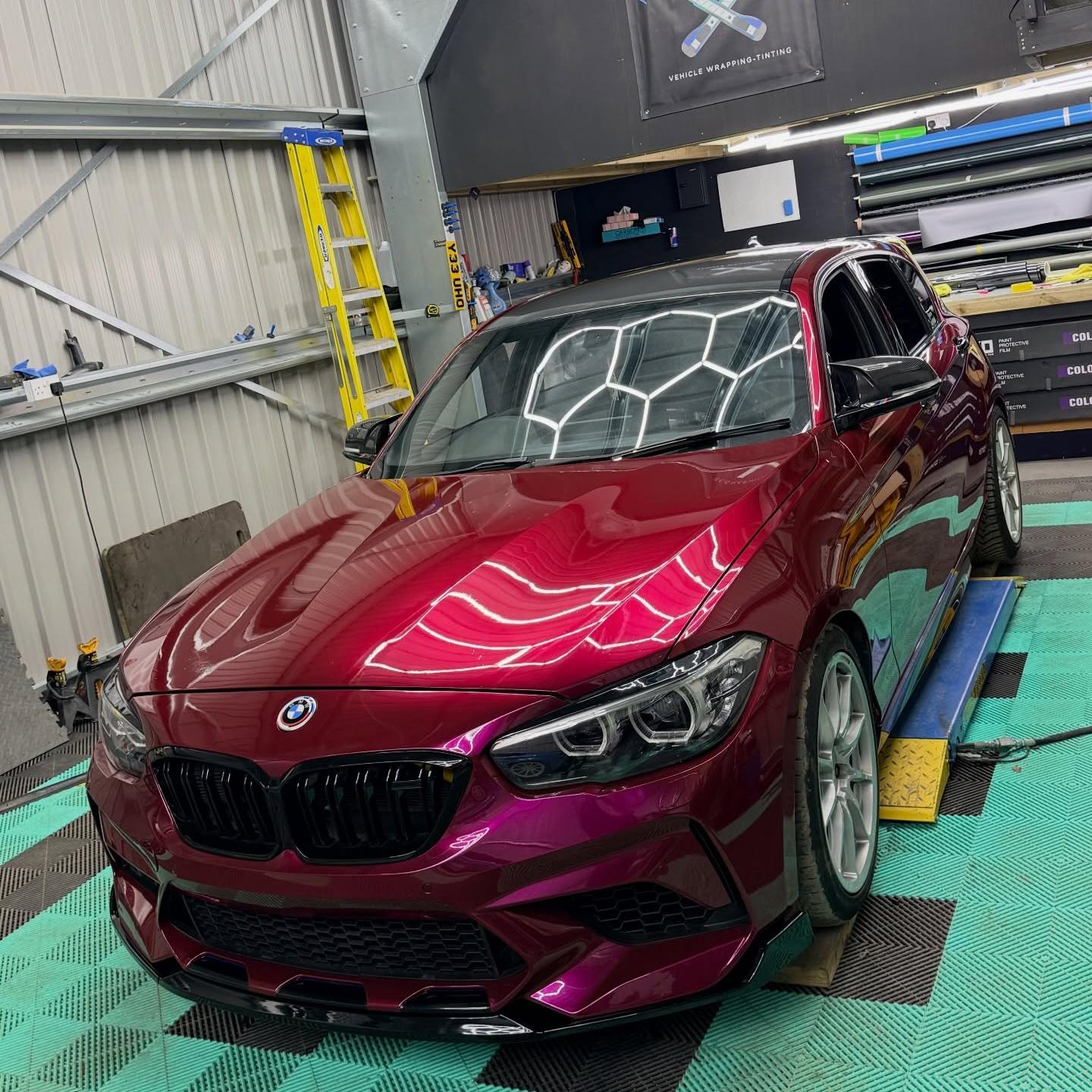 Gloss Metallic Rubellite Purple Car Vinyl Wrap PET  review eternity_customz 01