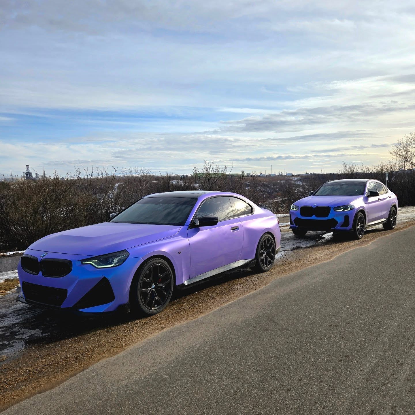 Matte Chameleon Glacial Frost Purple Car Vinyl Wrap PET review opulentautostyling 04