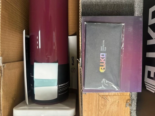 Gloss Metallic Ancora Red Car Vinyl Wrap PET reviewed by