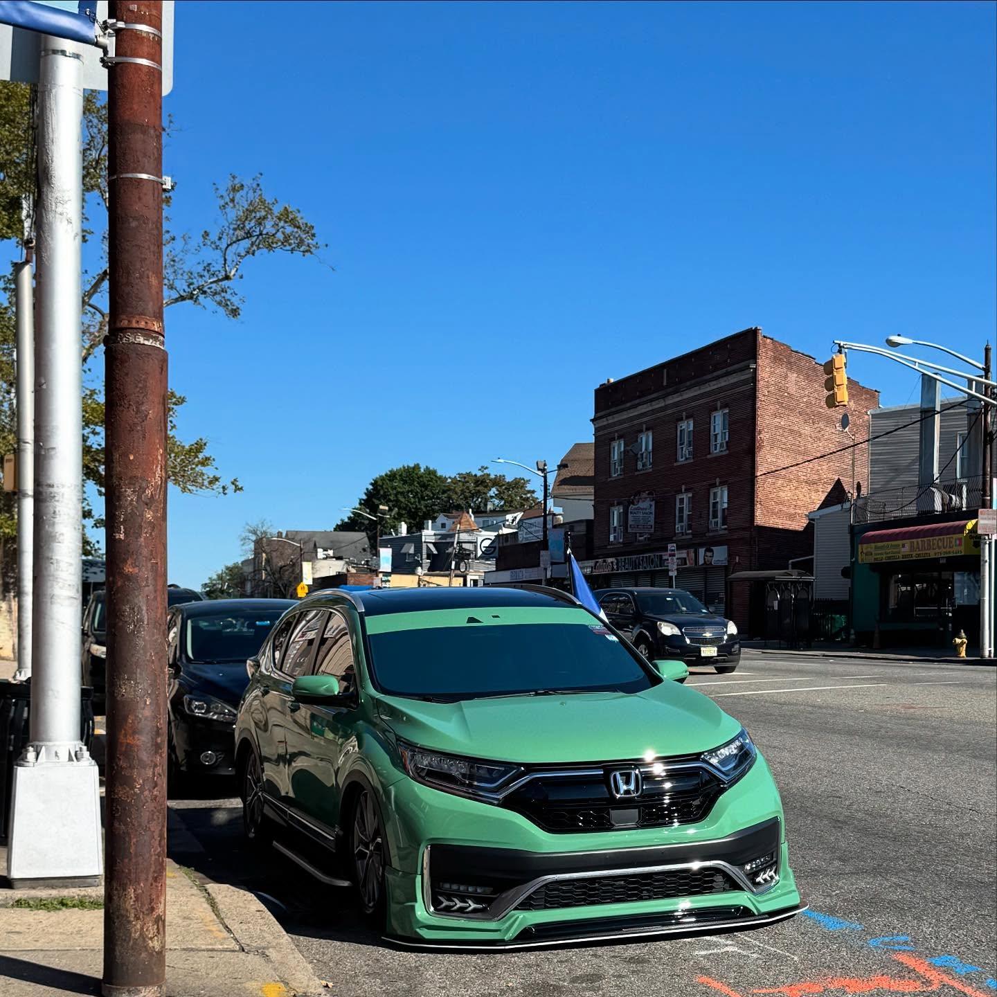 Gloss Porsche Weng Green Car Vinyl Wrap PET  review crv_sofi 02