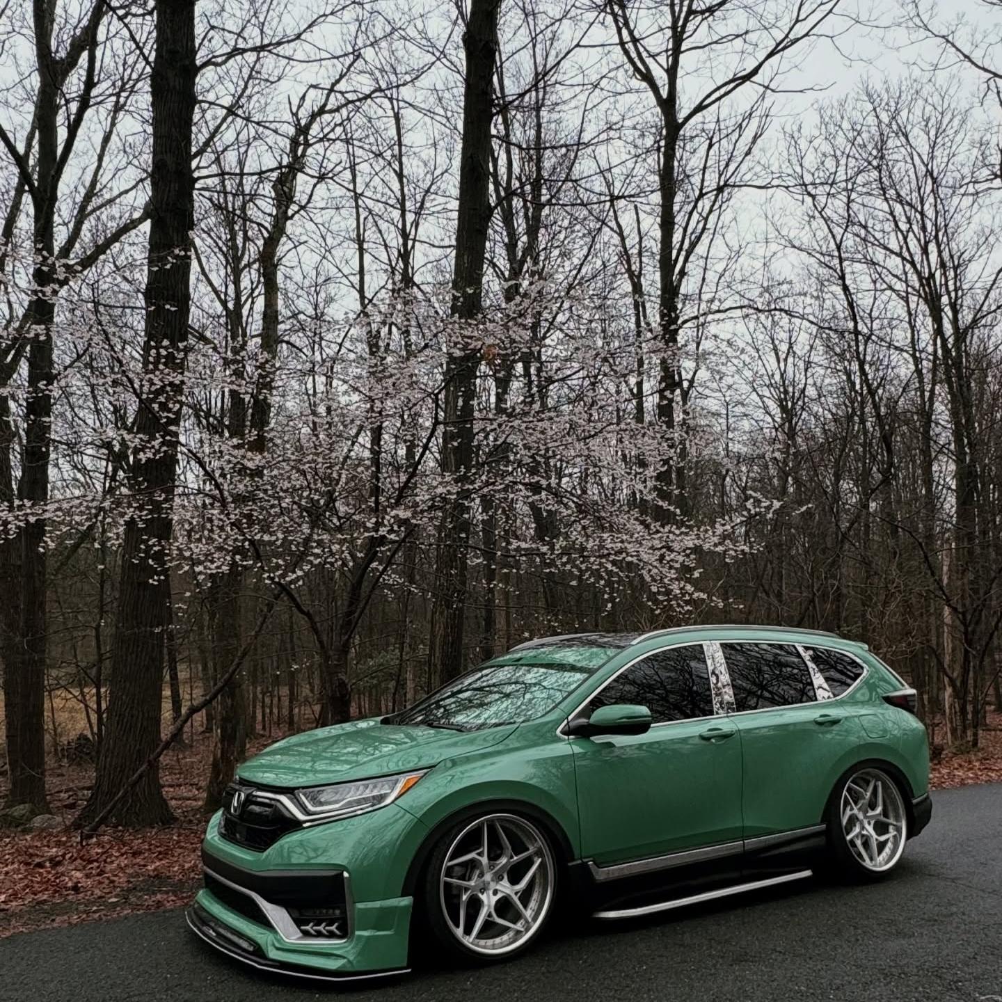 Gloss Porsche Weng Green Car Vinyl Wrap PET  review crv_sofi 05