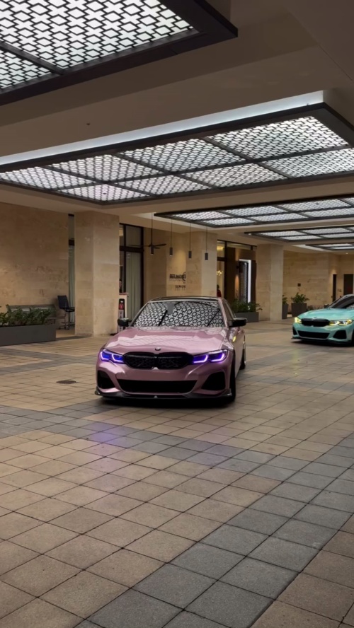 Gloss Metallic Passion Pink Car Vinyl Wrap Bentley GT PET reviewed by