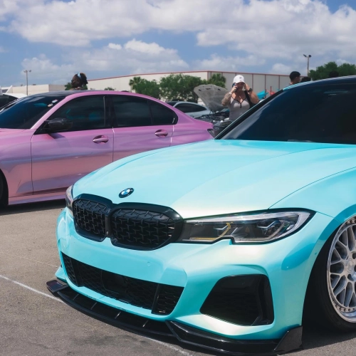 Gloss Metallic Neon Ice Blue Car Vinyl Wrap reviewed by