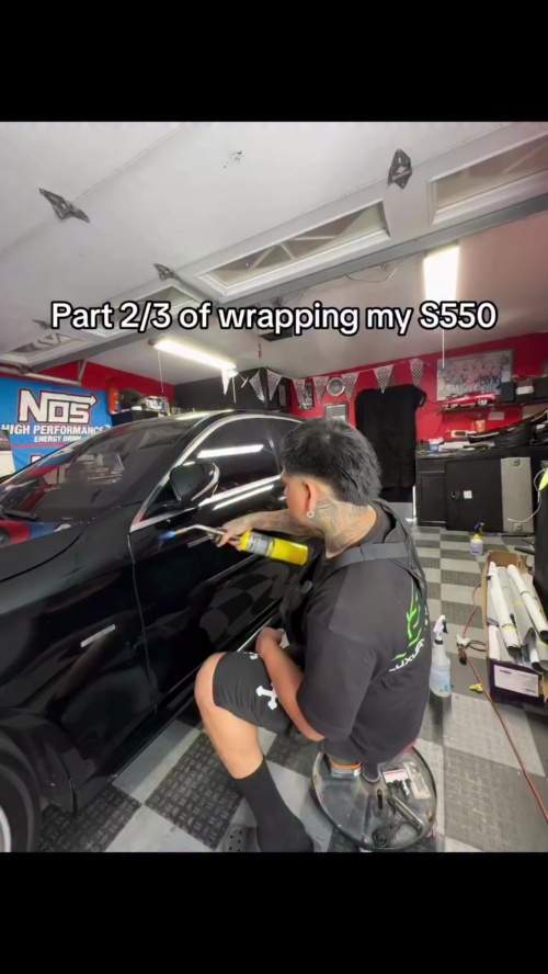 Gloss Light Nardo Grey Car Vinyl Wrap PET reviewed by