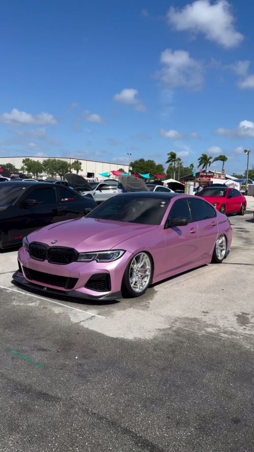 Gloss Metallic Passion Pink Car Vinyl Wrap Bentley GT PET reviewed by