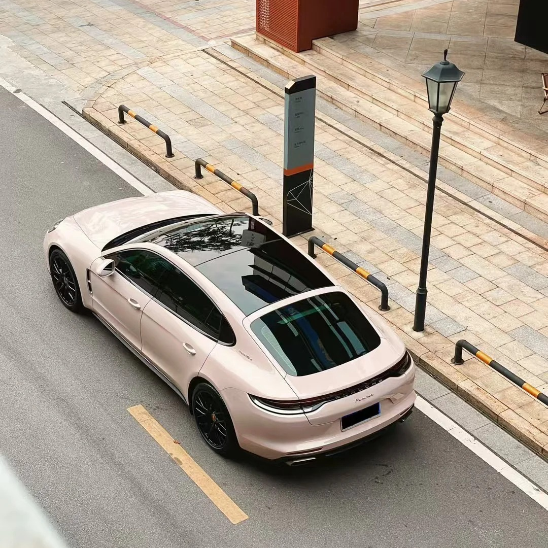 Gloss Metallic Macaron Peach Pink Car Vinyl Wrap review aaaaaaaaaa 03