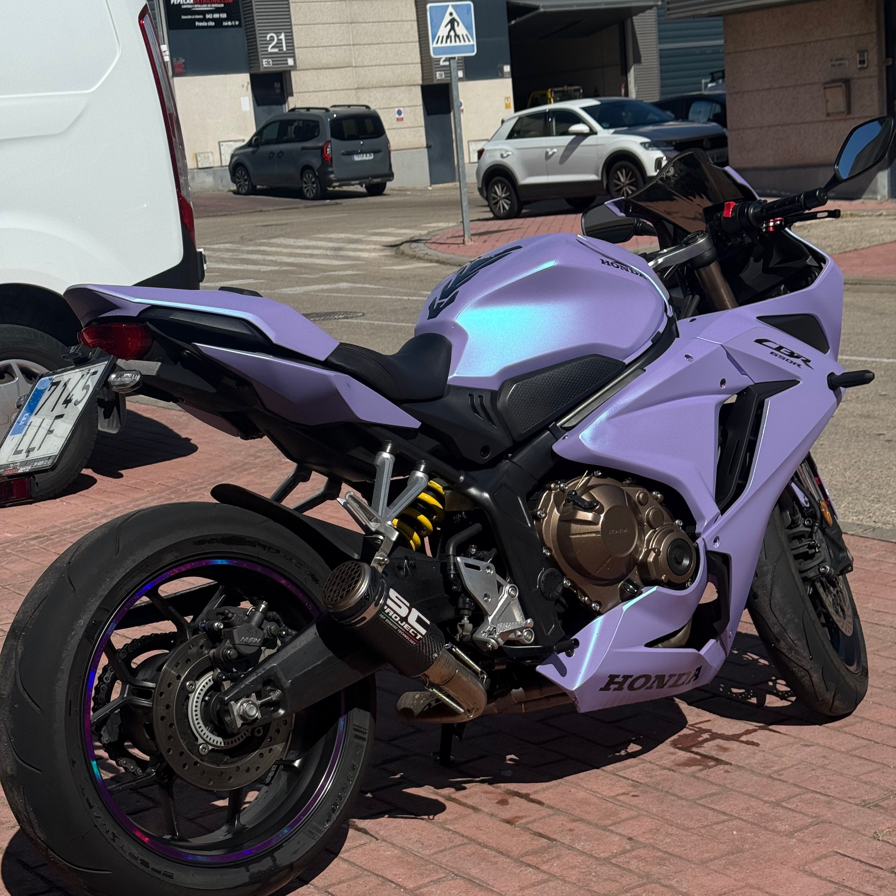 Matte Chameleon Glacial Frost Purple Car Vinyl Wrap PET review Alejandro Cecilia 00