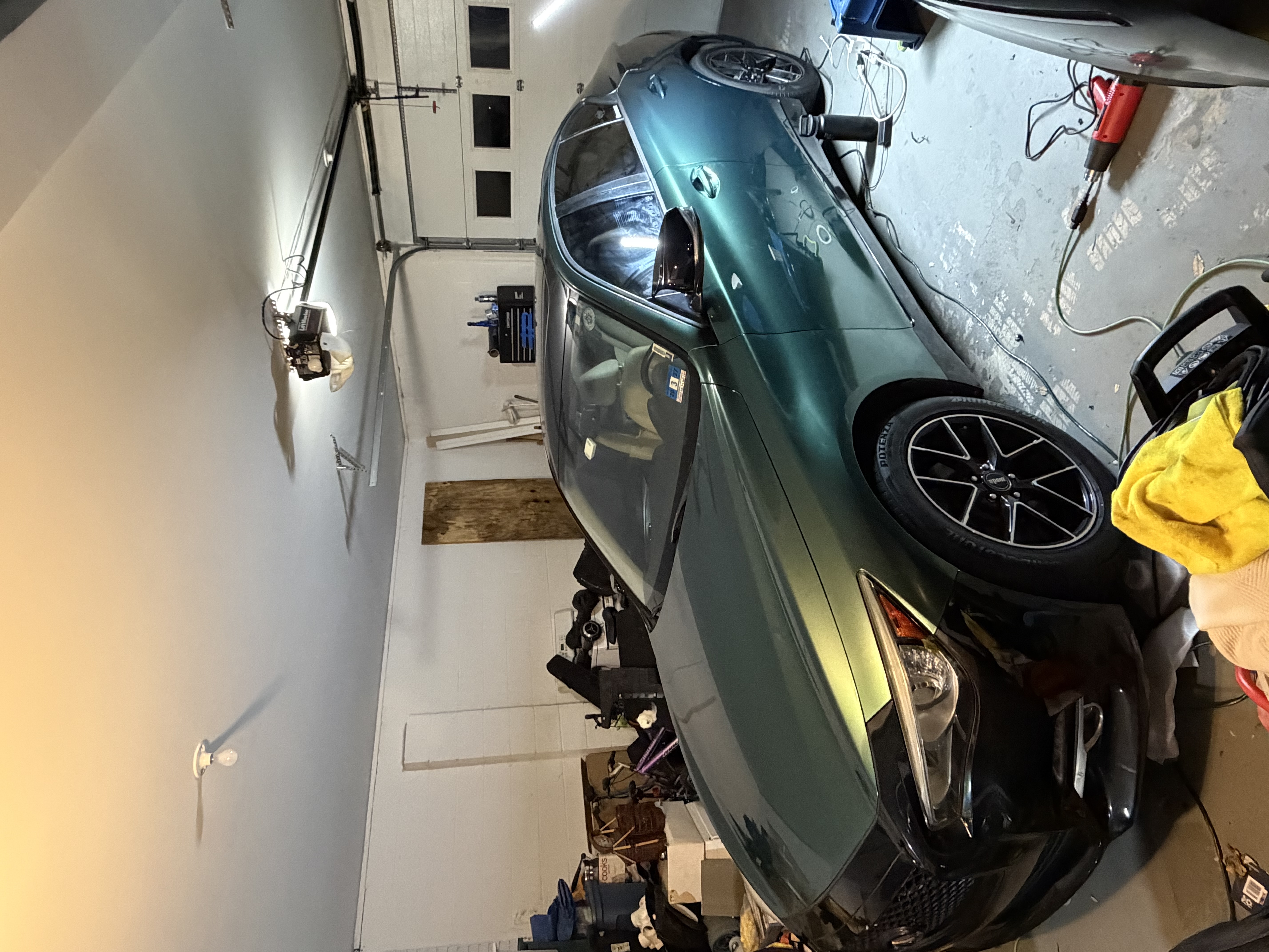 Gloss Metallic Emerald Green Car Vinyl Wrap PET review 0