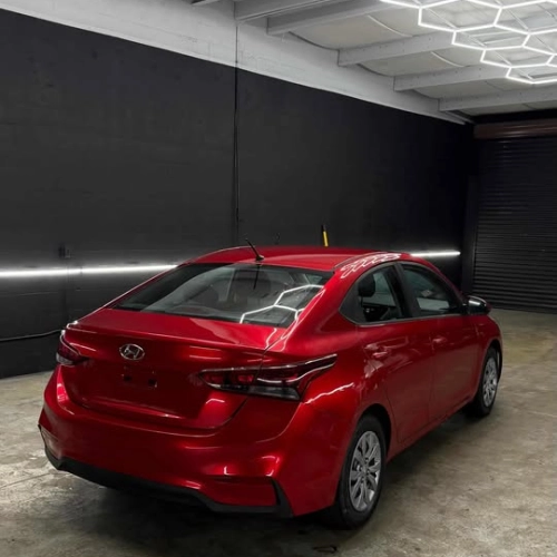 Ultra Glossy Metallic Vampire Red Car Vinyl Wrap BMW PET   reviewed by