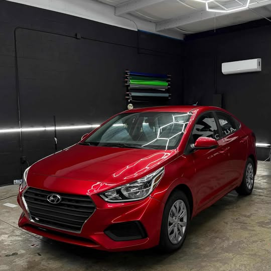 Ultra Glossy Metallic Vampire Red Car Vinyl Wrap BMW PET   review the42autolab 03