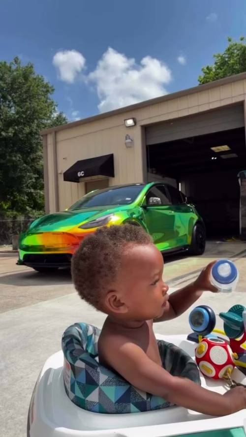 Gloss Ammolite Gem Green Holographic Chrome Laser Car Vinyl Wrap reviewed by