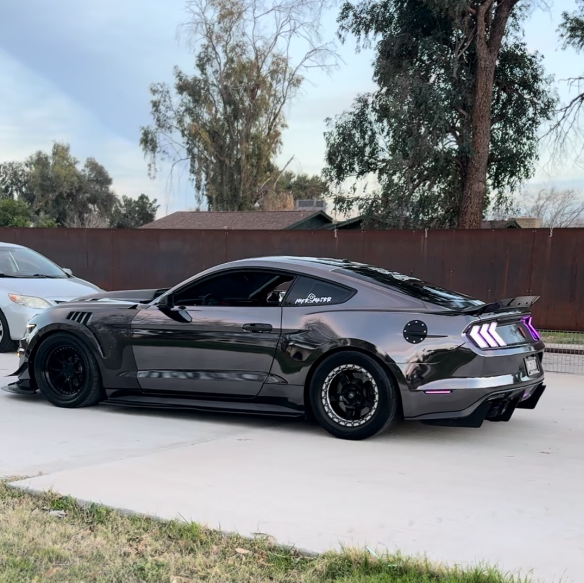 Gloss Chrome Mirror Black Car Vinyl Wrap PET review mike 02