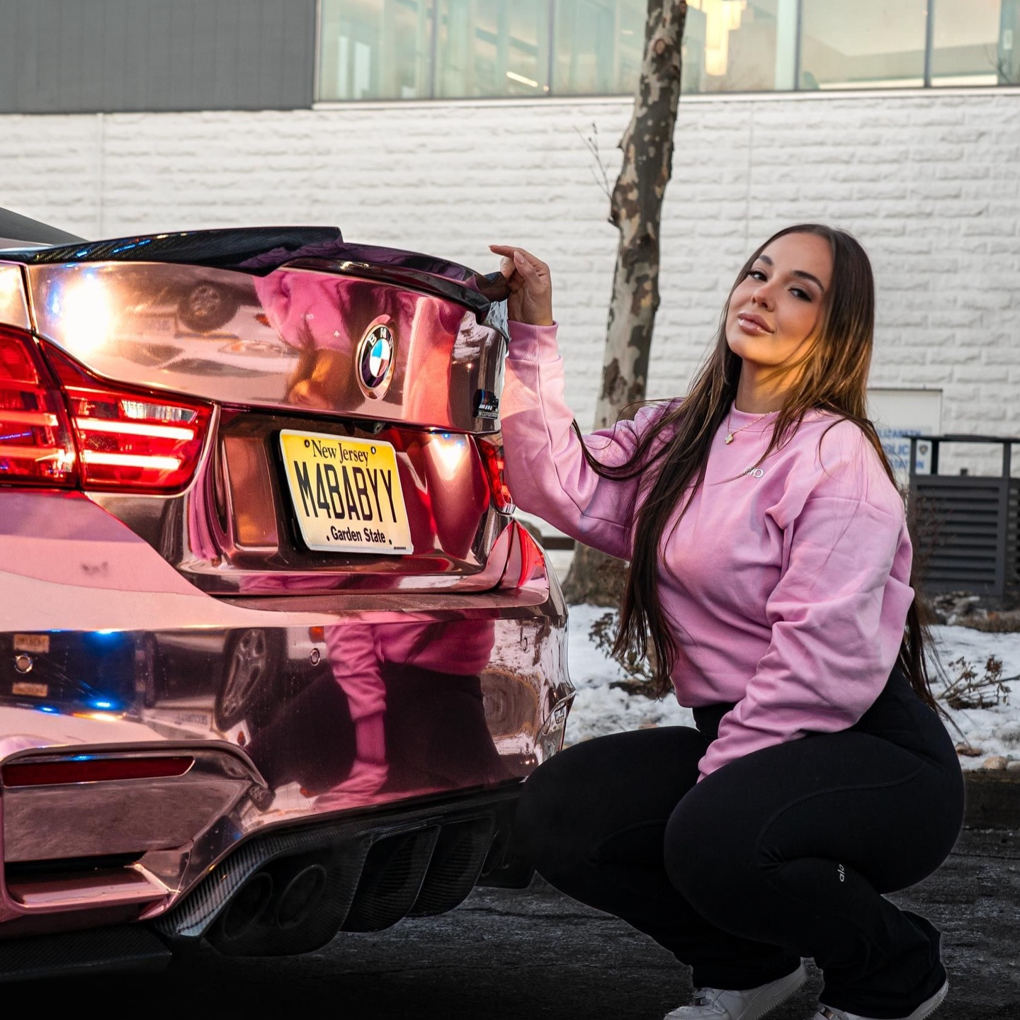 Gloss Mirror Chrome Rose Gold Car Vinyl Wrap PET review 0