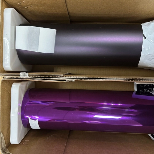 Gloss Mirror Chrome Purple Vinyl Wrap Car Vinyl Wrap PET reviewed by