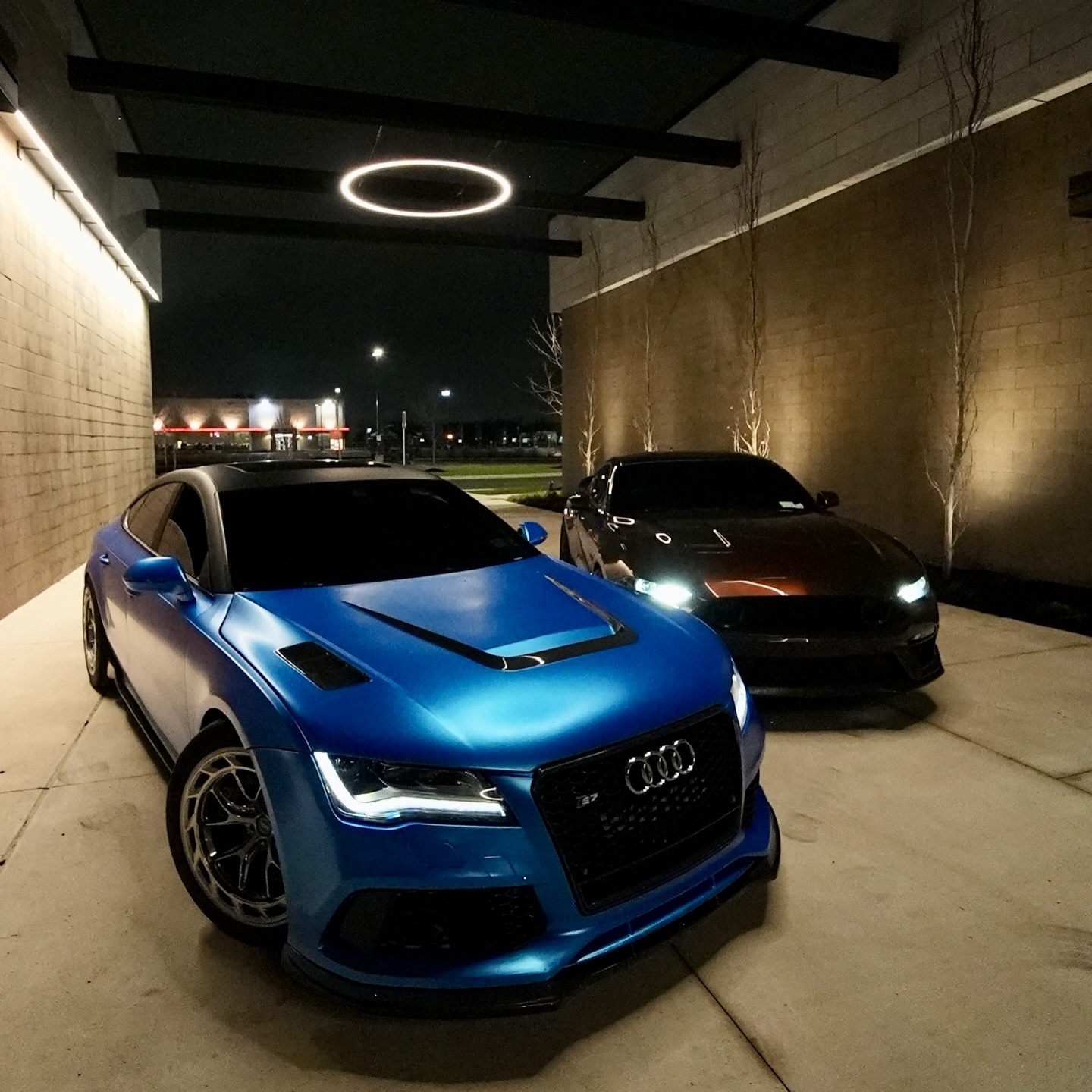 Matte Metallic Diamond Azure Blue Car Vinyl Wrap PET review 4