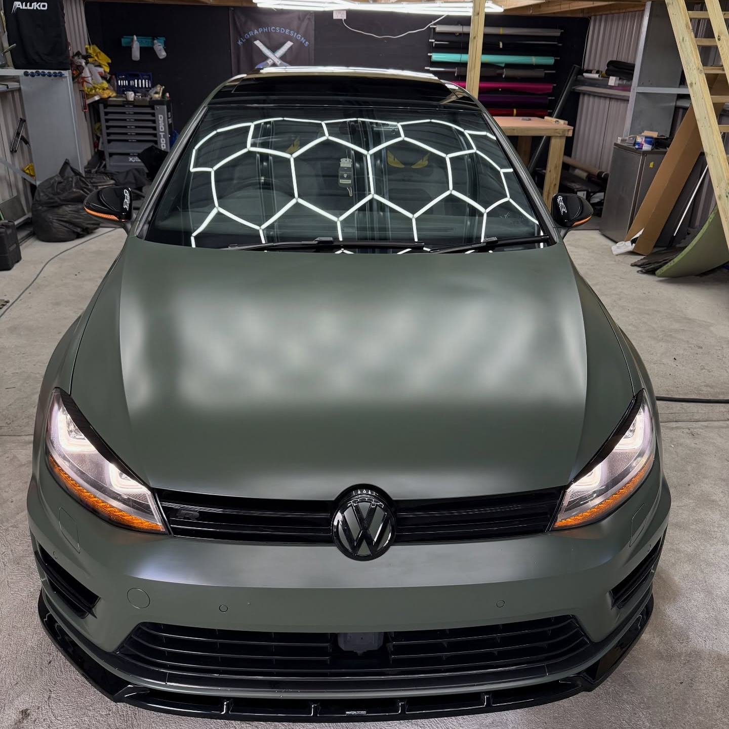 Matte Satin Ceramics Military Green Car Vinyl Wrap PET review fozzy.gfr 00