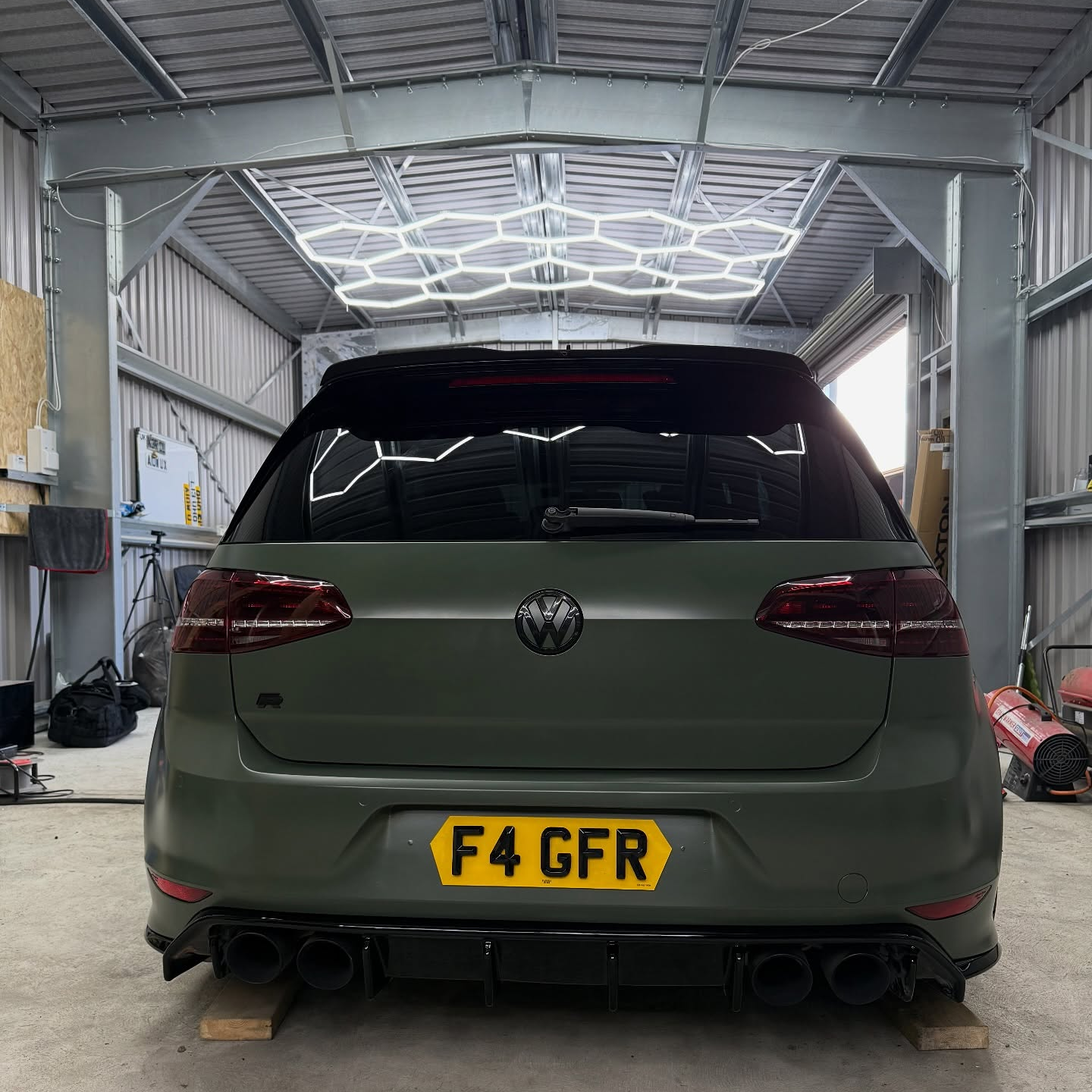 Matte Satin Ceramics Military Green Car Vinyl Wrap PET review fozzy.gfr 02