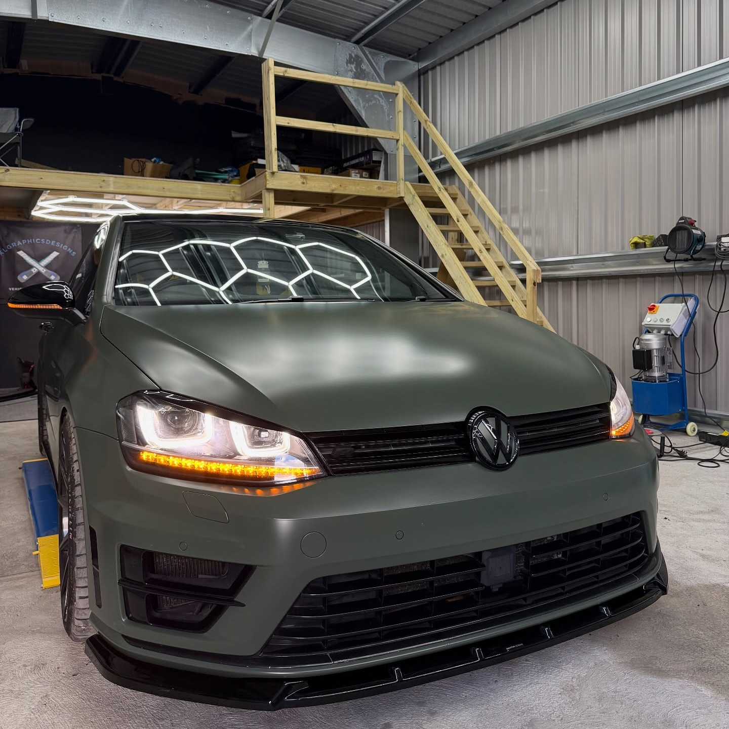 Matte Satin Ceramics Military Green Car Vinyl Wrap PET review fozzy.gfr 04