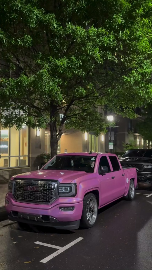 Gloss Metallic Rainbow Laser Pink Car Vinyl Wrap reviewed by