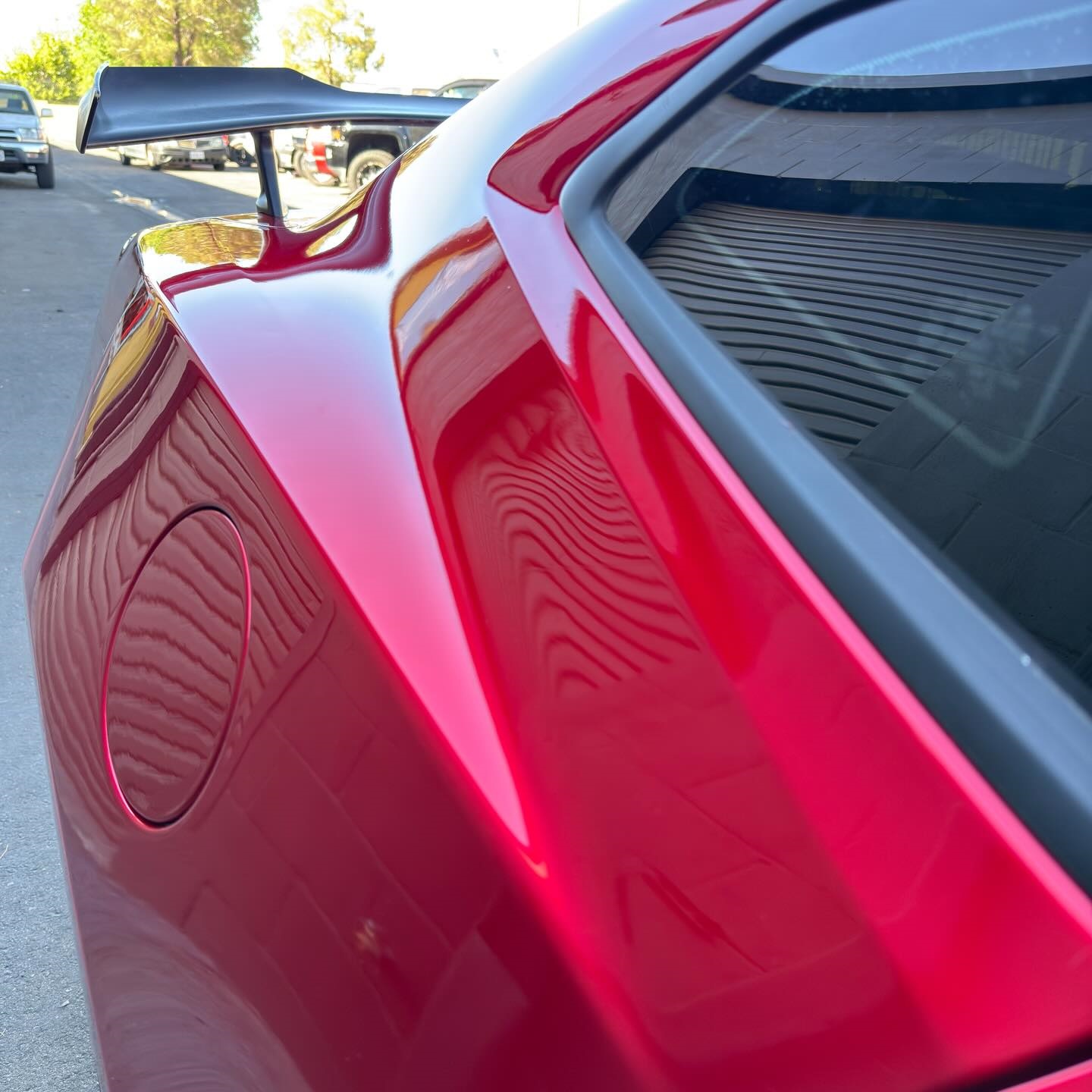 Ultra Glossy Metallic Vampire Red Car Vinyl Wrap BMW PET   review Vampire 05