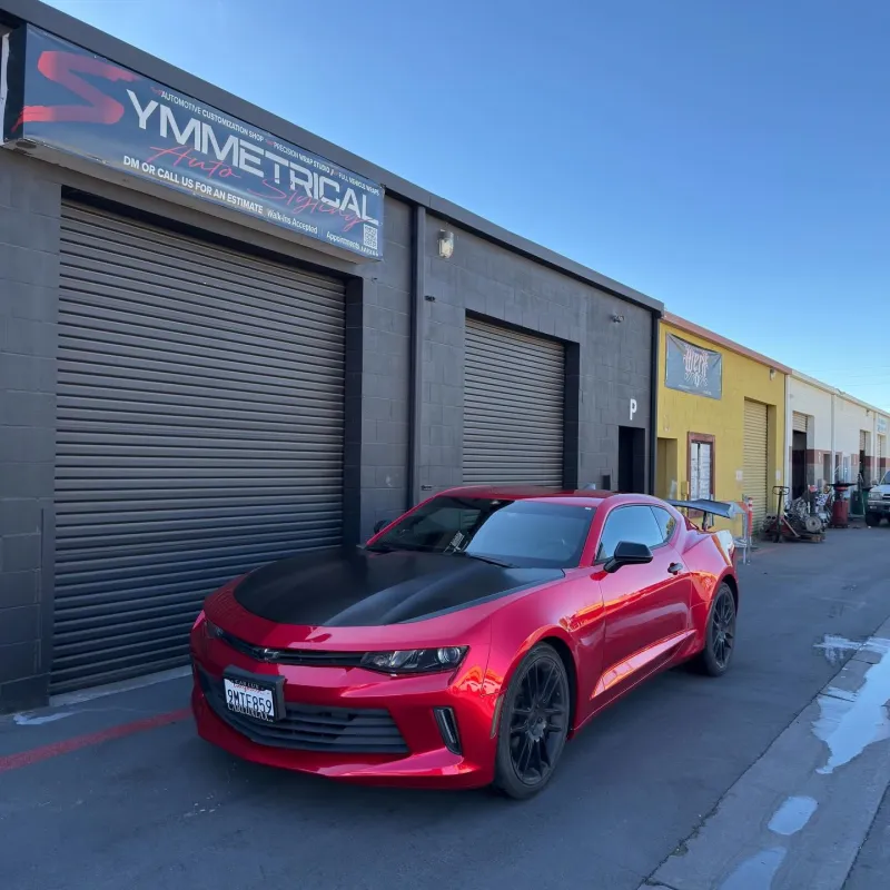 Vampire Red Car Wrap
