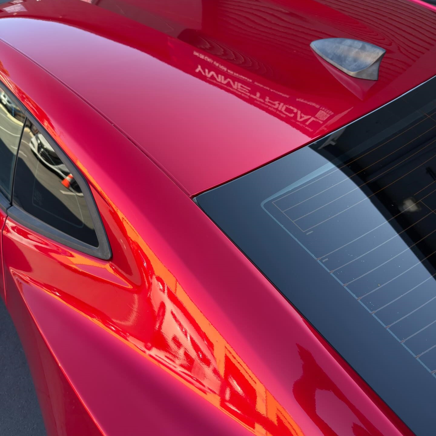 Ultra Glossy Metallic Vampire Red Car Vinyl Wrap BMW PET   review Vampire 06