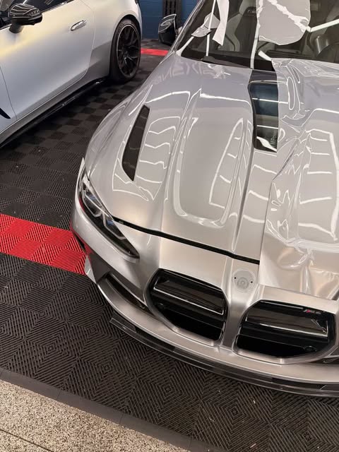Gloss Metallic GT Silver Car Vinyl Wrap PET review qdirty7 01