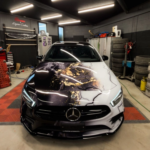ALUKOVINYL Marble Print Vinyl Wrap Film Custom Car Wrap reviewed by