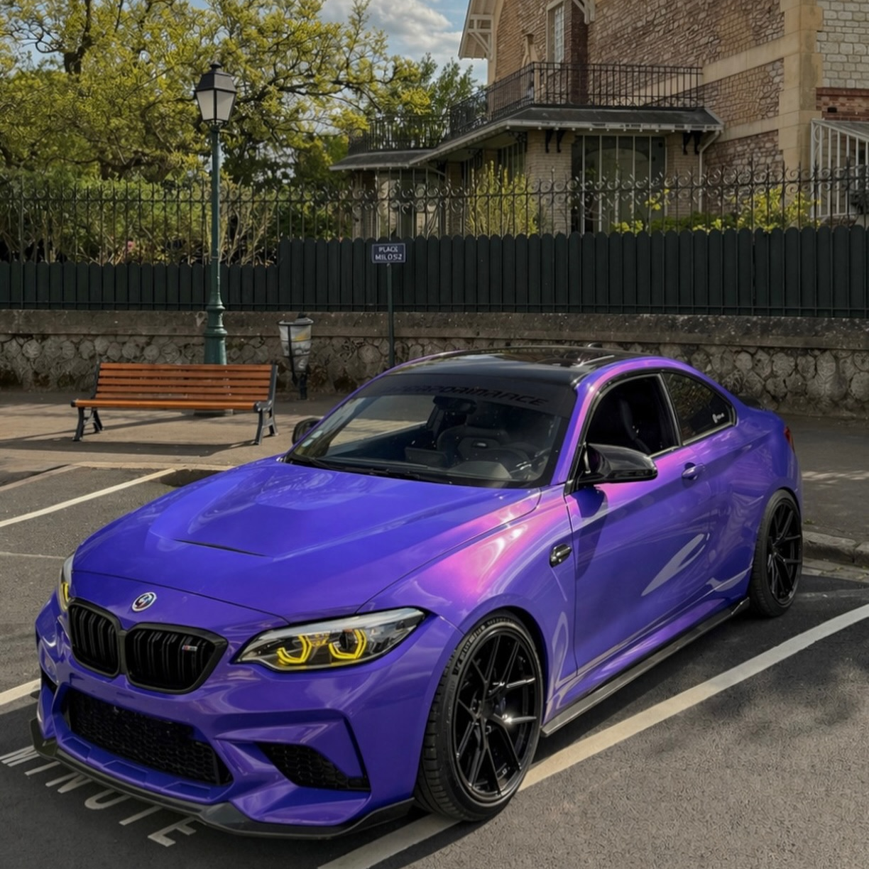 Glossy Metallic Royalty Purple Explosion Purple Vinyl Wrap PET review 0