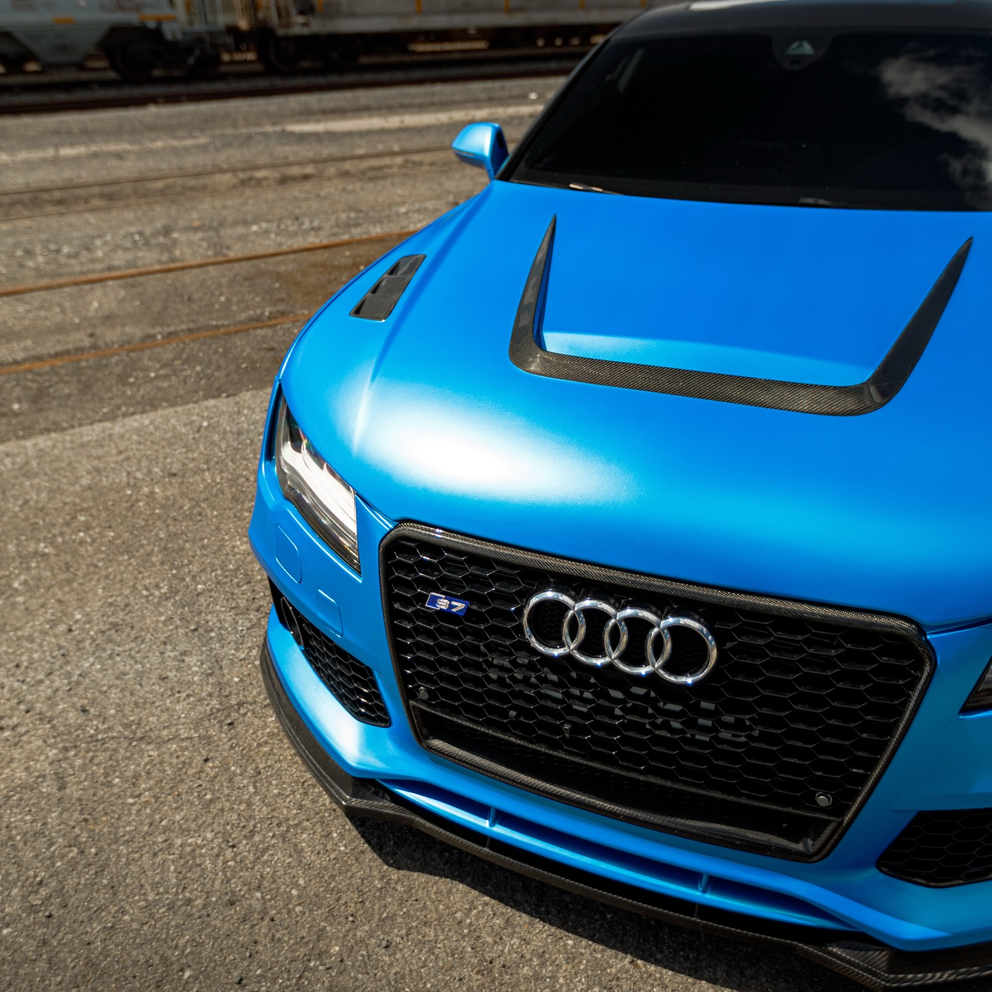 Matte Metallic Diamond Azure Blue Car Vinyl Wrap PET review bethany racine 03