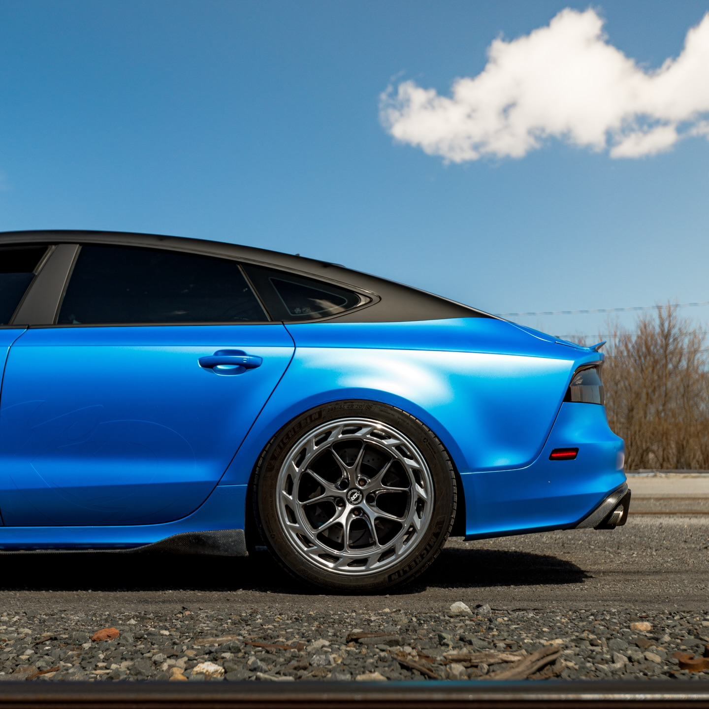 Matte Metallic Diamond Azure Blue Car Vinyl Wrap PET review bethany racine 04