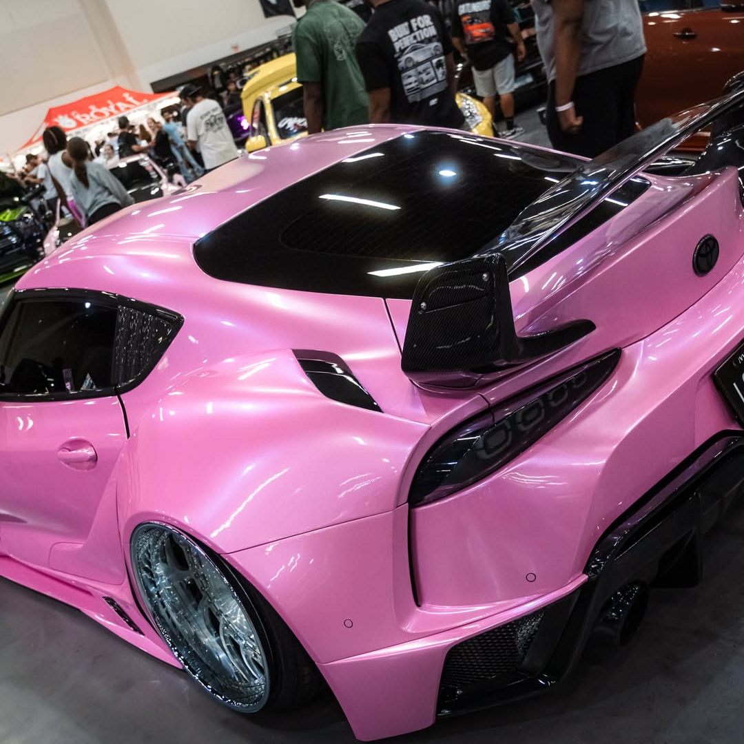 Glossy Metallic Shell Pink Car Vinyl Wrap PET review lowrilla.se 03