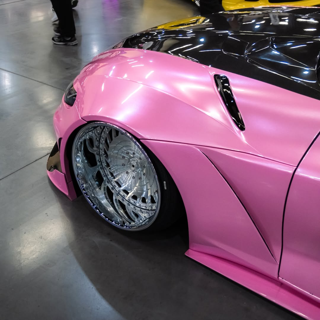 Glossy Metallic Shell Pink Car Vinyl Wrap PET review lowrilla.se 05