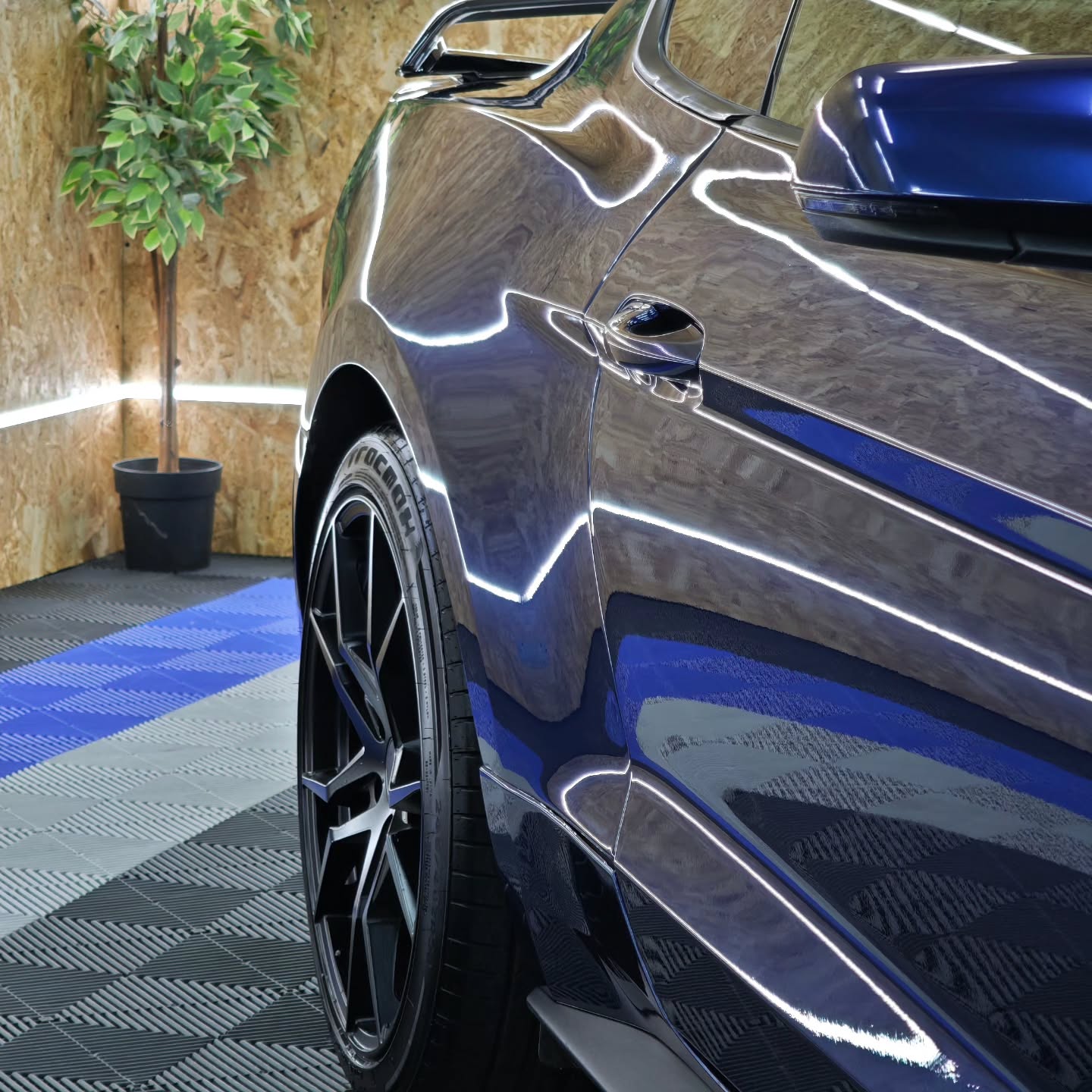 Gloss Indigo Blue Car Vinyl Wrap PET review ncw 05