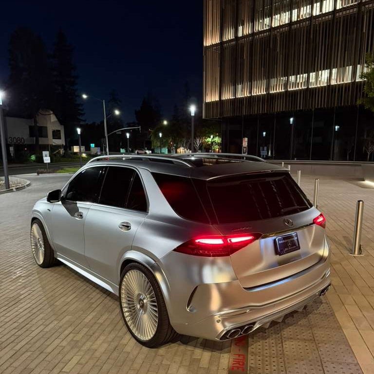 Matte Satin Chrome Silver Car Vinyl Wrap | Satin Chrome X Silver Car Wrap  review svg 05
