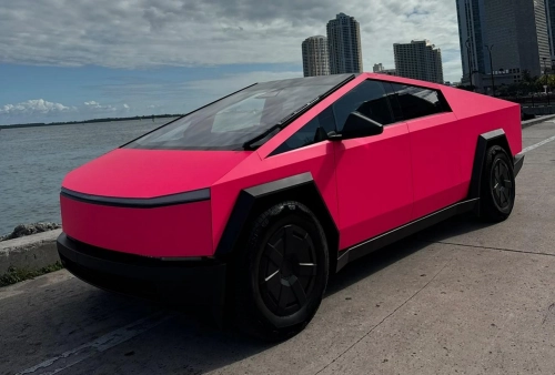 Ultimate Flat Fluorescent Pink Car Vinyl Wrap PET reviewed by