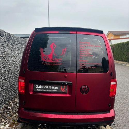 Satin Chrome Metallic Romanee Red Vinyl Wrap | Satin Romanee Red Metallic Chrome reviewed by