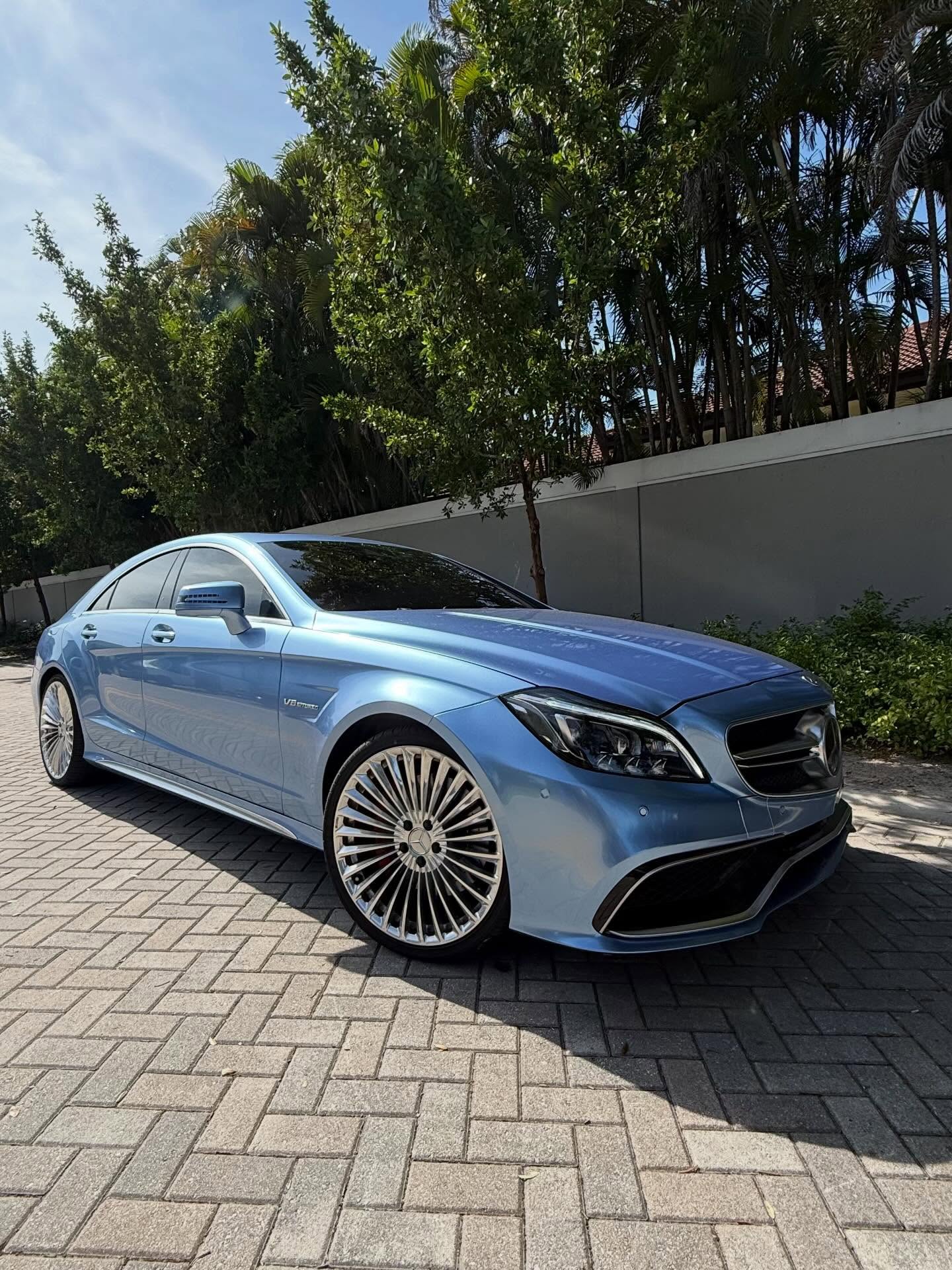 Gloss Metallic Mist Blue Car Vinyl Wrap PET| Steel Blue Car Wrap  review 2