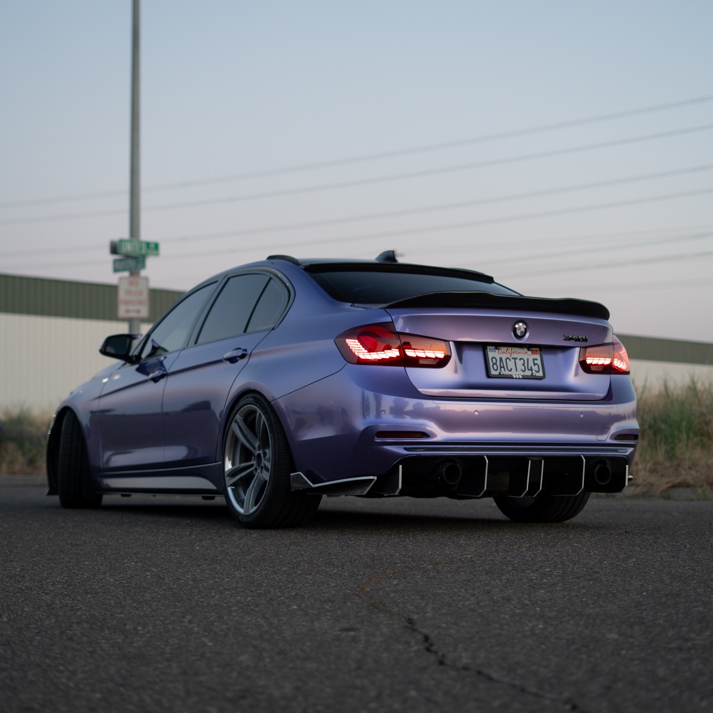 Gloss Metallic Viola Purple Car Vinyl Wrap PET review t0001 02