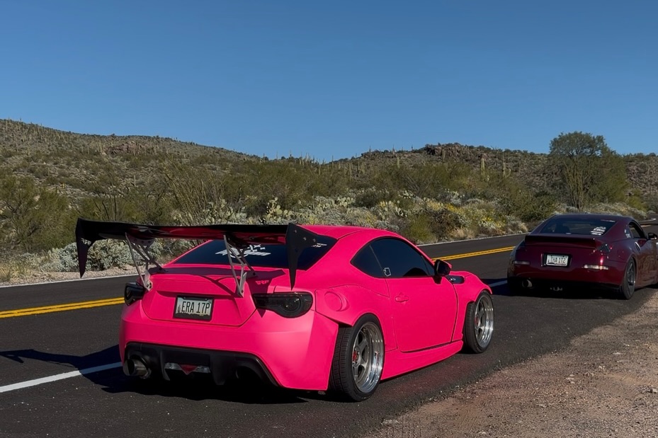 Ultimate Flat Fluorescent Pink Car Vinyl Wrap PET review rocketv1_frs 00