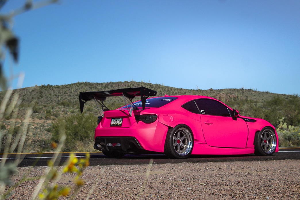 Ultimate Flat Fluorescent Pink Car Vinyl Wrap PET review rocketv1_frs 02
