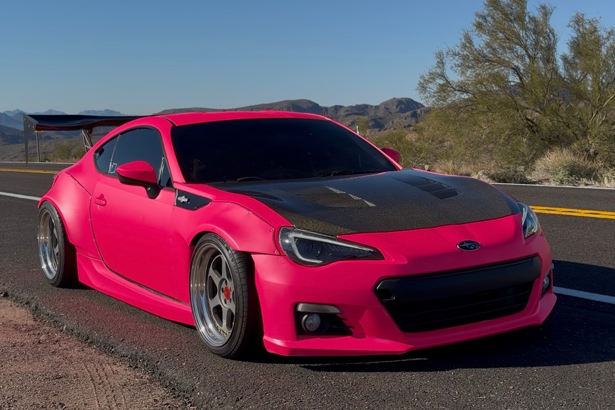 Ultimate Flat Fluorescent Pink Car Vinyl Wrap PET review rocketv1_frs 04